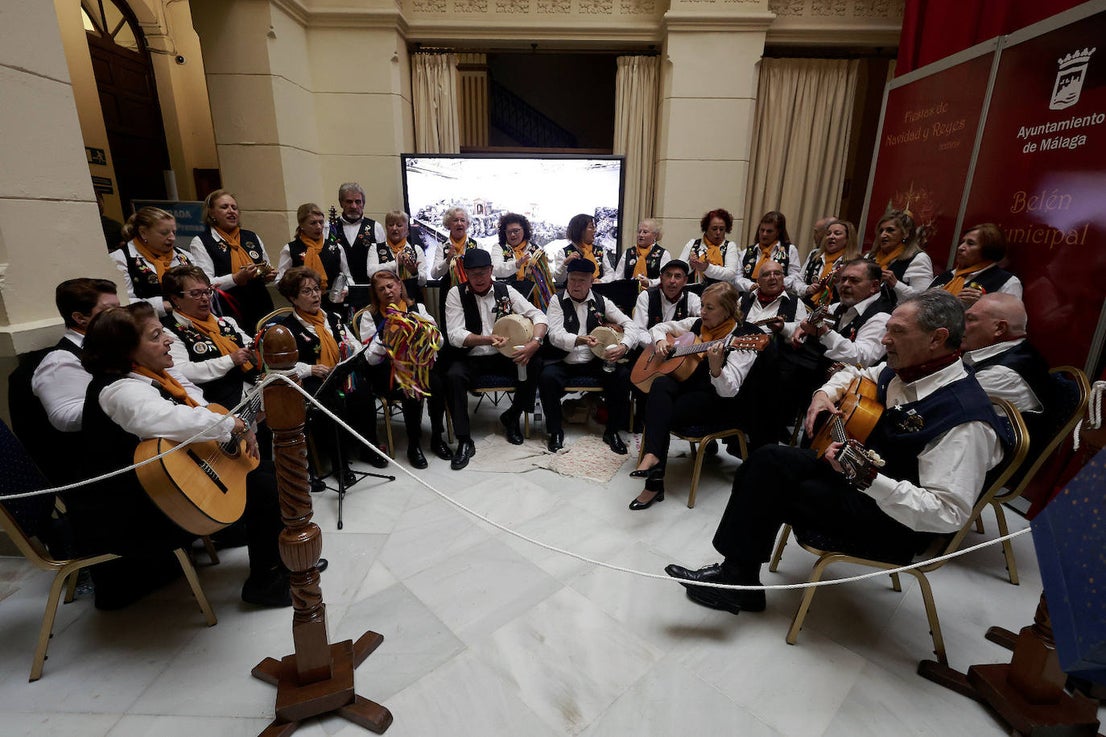 Malaga city hall brightens up Christmas with its huge nativity display, in pictures