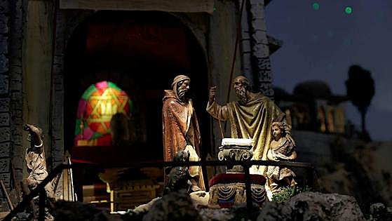 Malaga city hall brightens up Christmas with its huge nativity display, in pictures