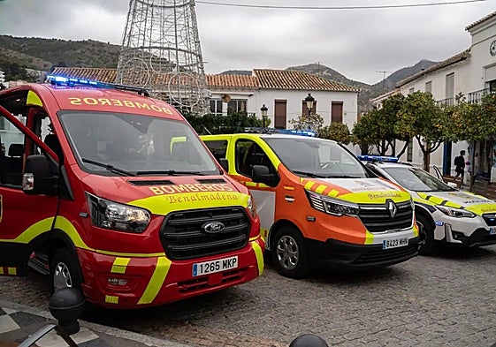 The three new emergency service vehicles.