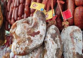 Cured hams and chorizo sausages are among the gourmet products on offer.