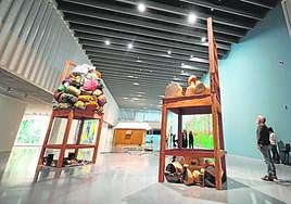 The exhibition aims to make you think about the way in which we occupy spaces.