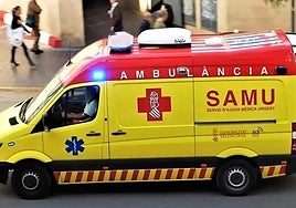 File image of a SAMU ambulance.
