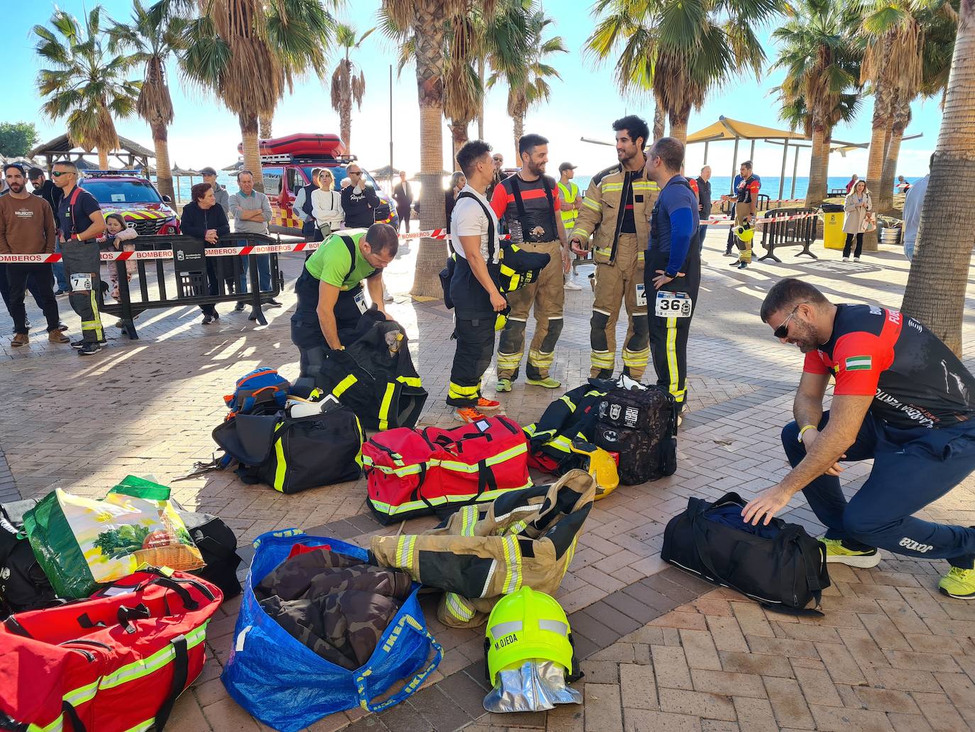 Fuengirola&#039;s vertical race for firefighters, in images