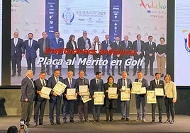 Marbella town hall, Acosol and the Mancomunidad Occidental were honoured at the RFEG awards.