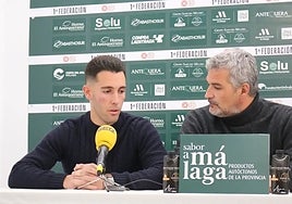 Medina, alongside the club president.