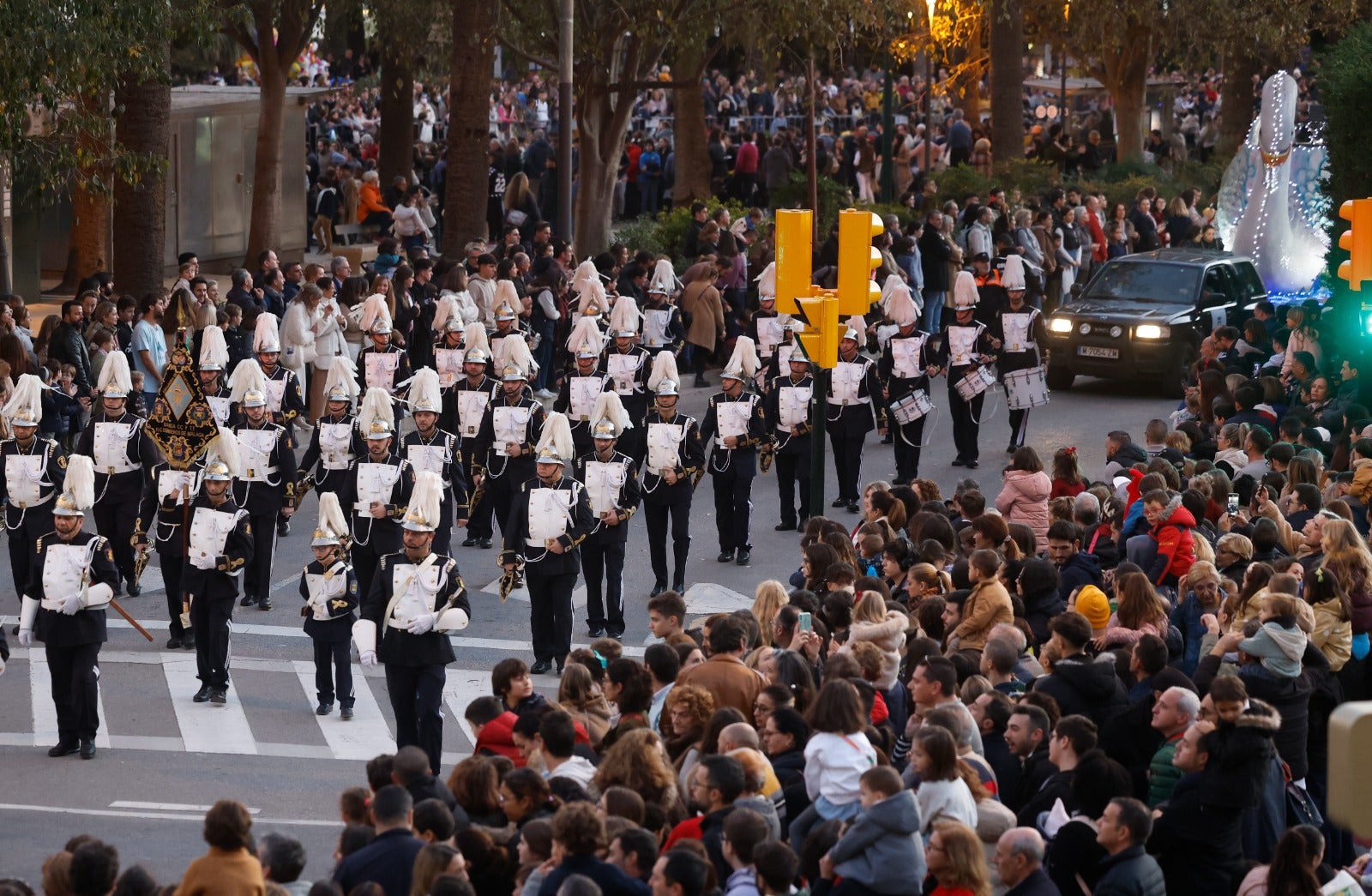 The Three Kings parade in Malaga city.