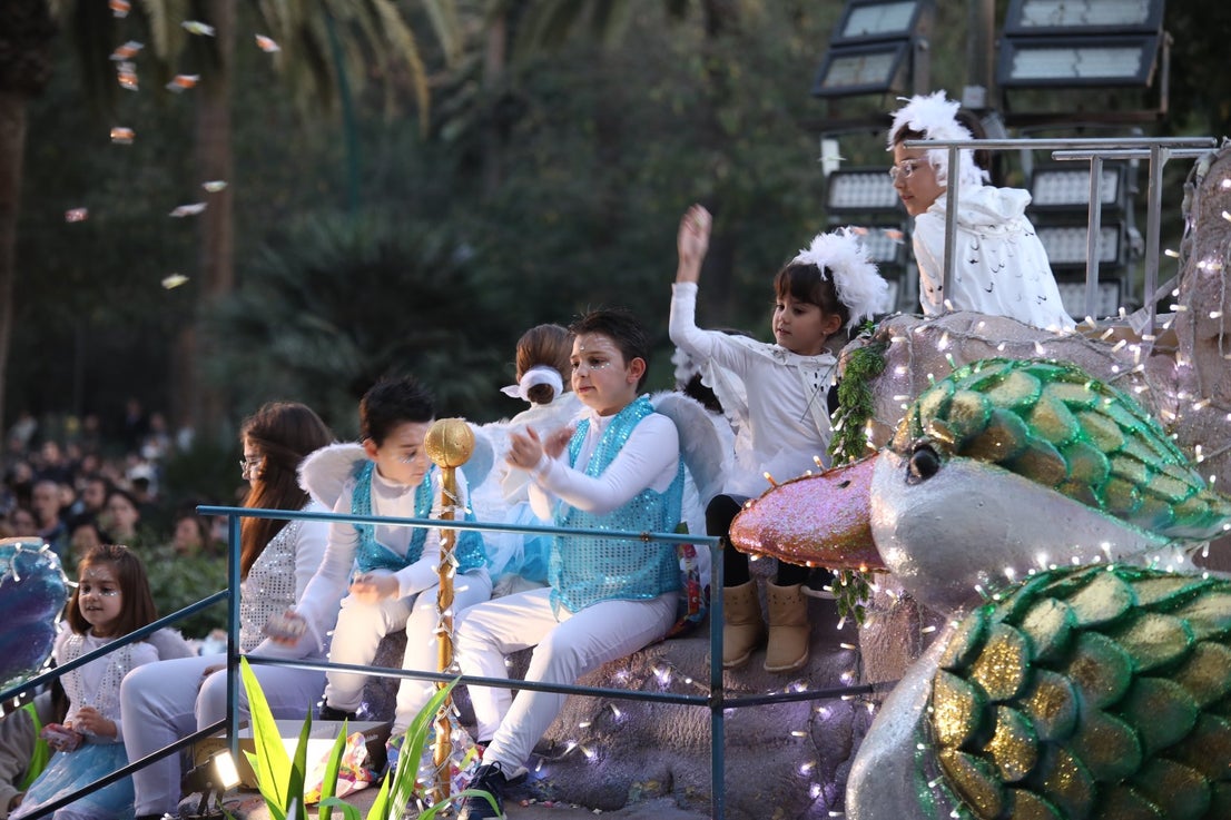 The Three Kings parade in Malaga city.