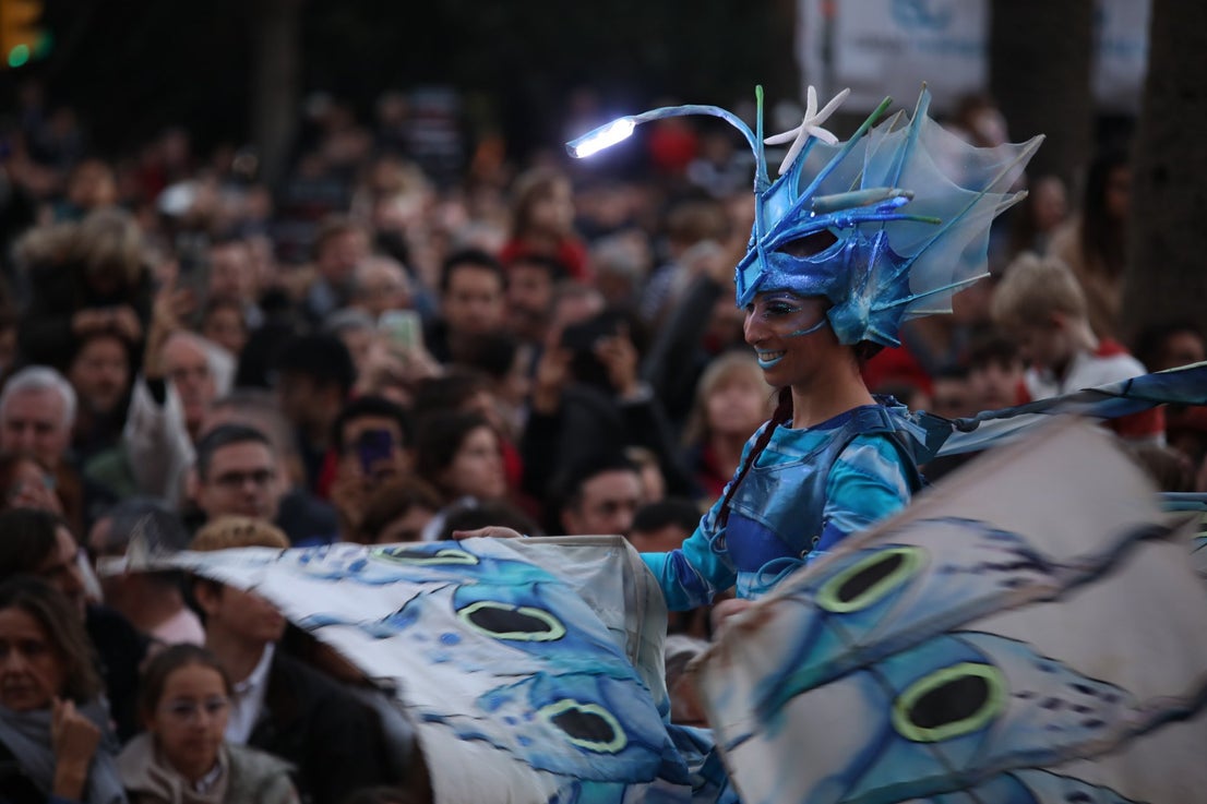 The Three Kings parade in Malaga city.