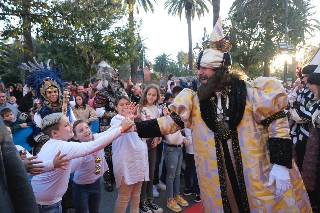 The Three Kings parade in Malaga city.