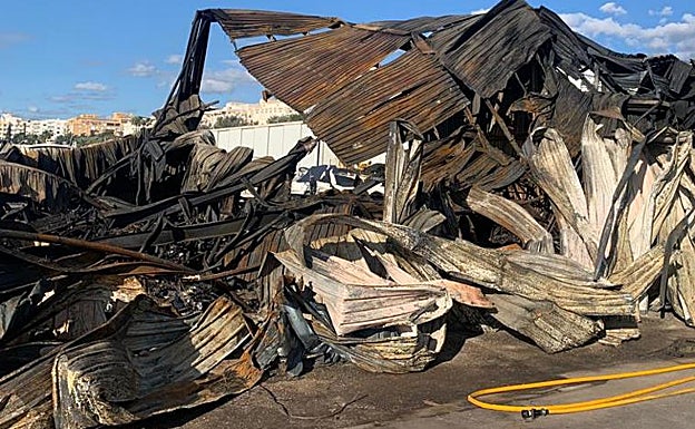 Remains of the fire ravaged Marina Marbella.
