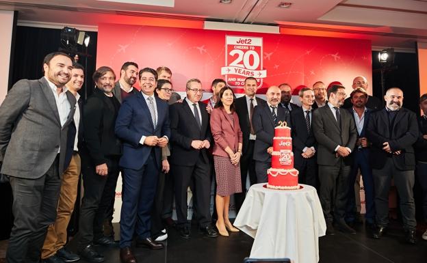 A celebration in Madrid marked 20 years of Jet2.com in Spain.