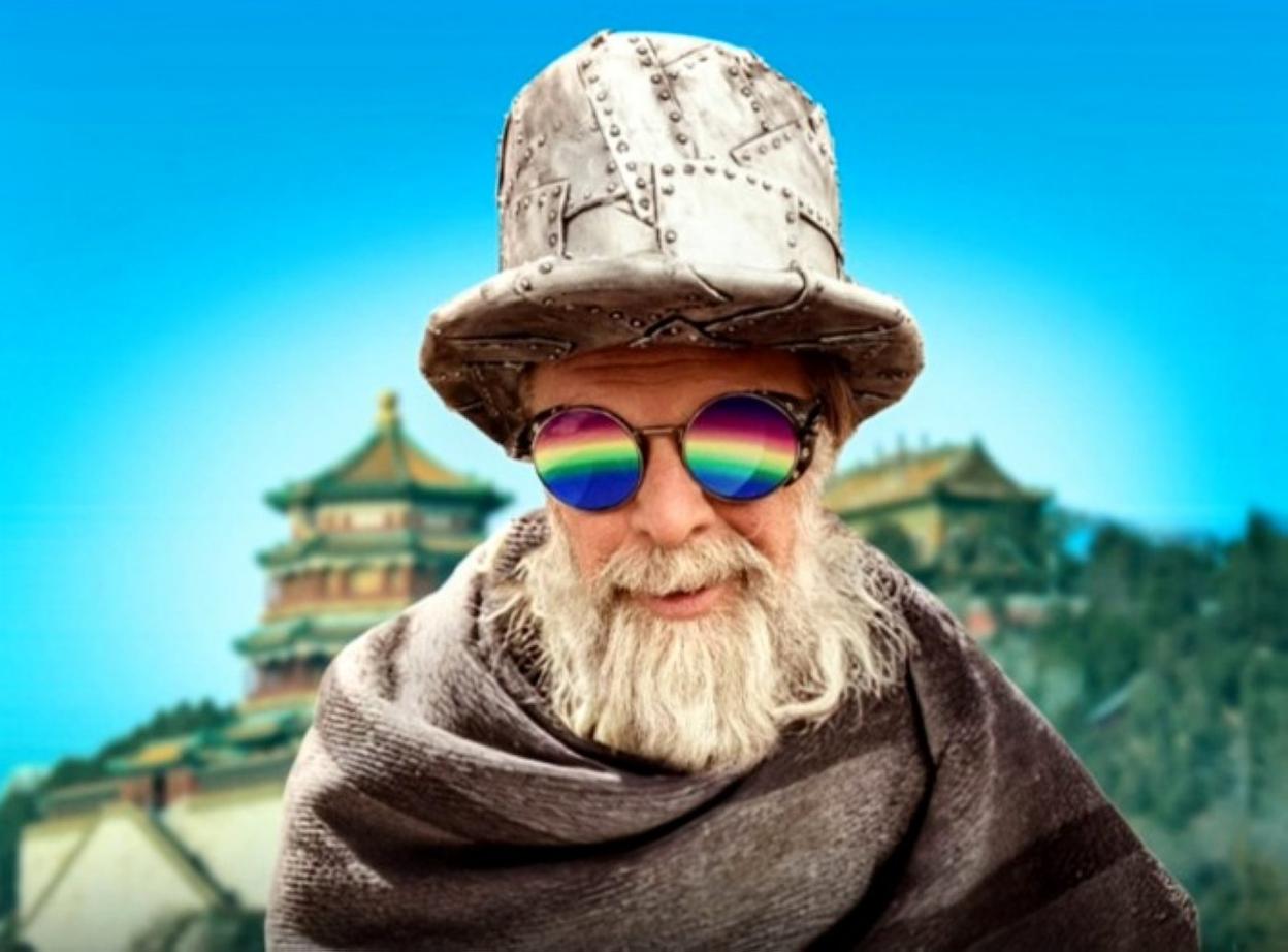 Russian rock musician BG. 