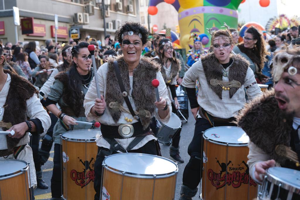 The city's streets were filled with colour for the carnival parade.
