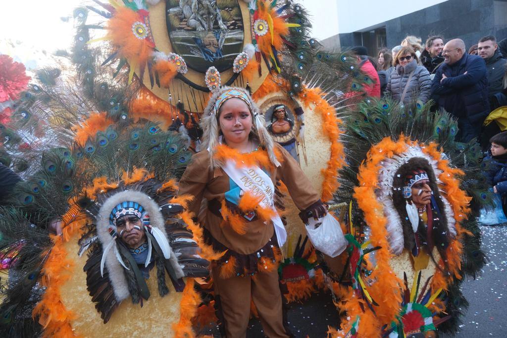 The city's streets were filled with colour for the carnival parade.