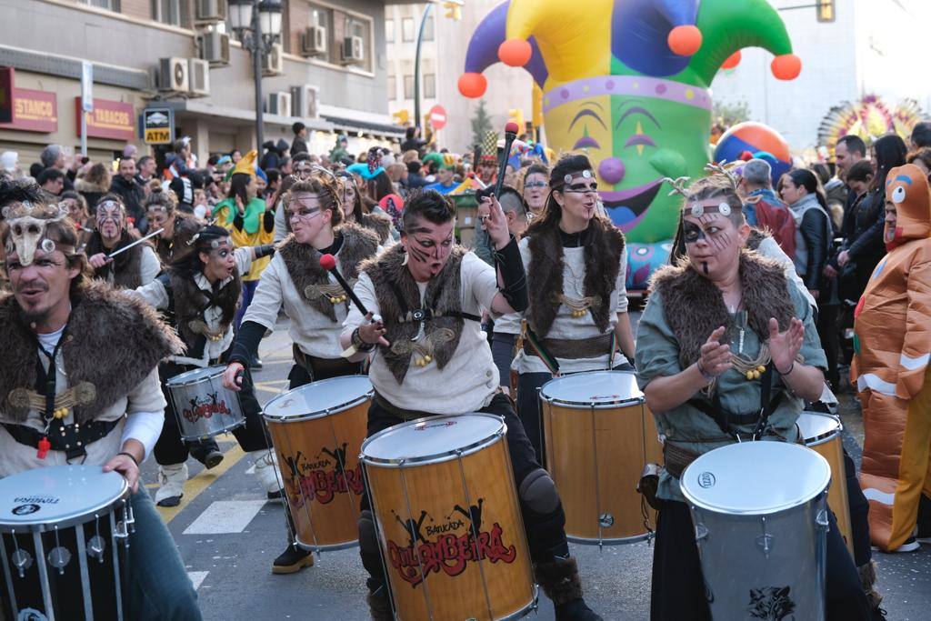 The city's streets were filled with colour for the carnival parade.