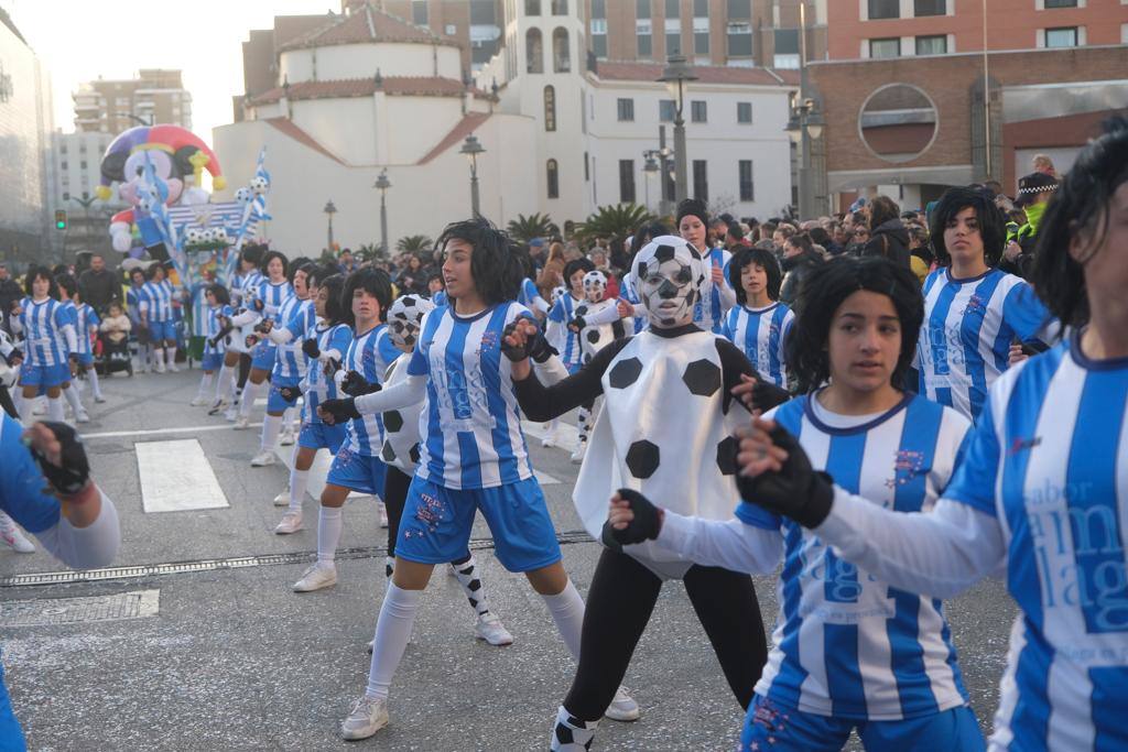 The city's streets were filled with colour for the carnival parade.