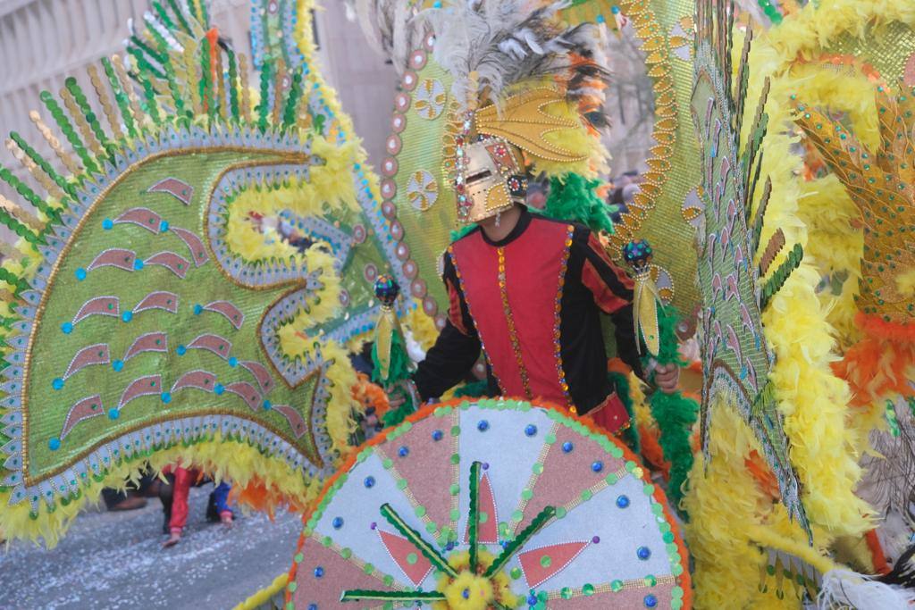 The city's streets were filled with colour for the carnival parade.