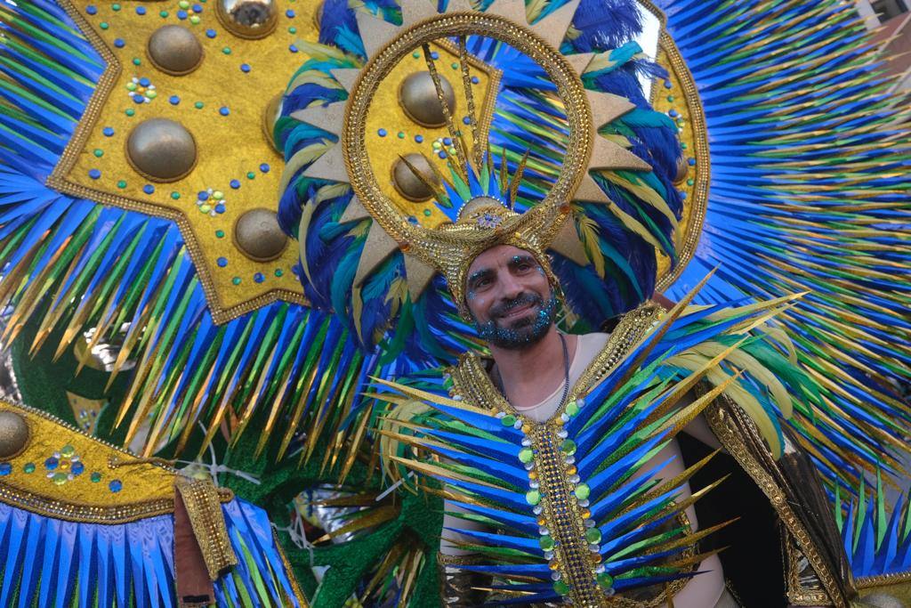 The city's streets were filled with colour for the carnival parade.