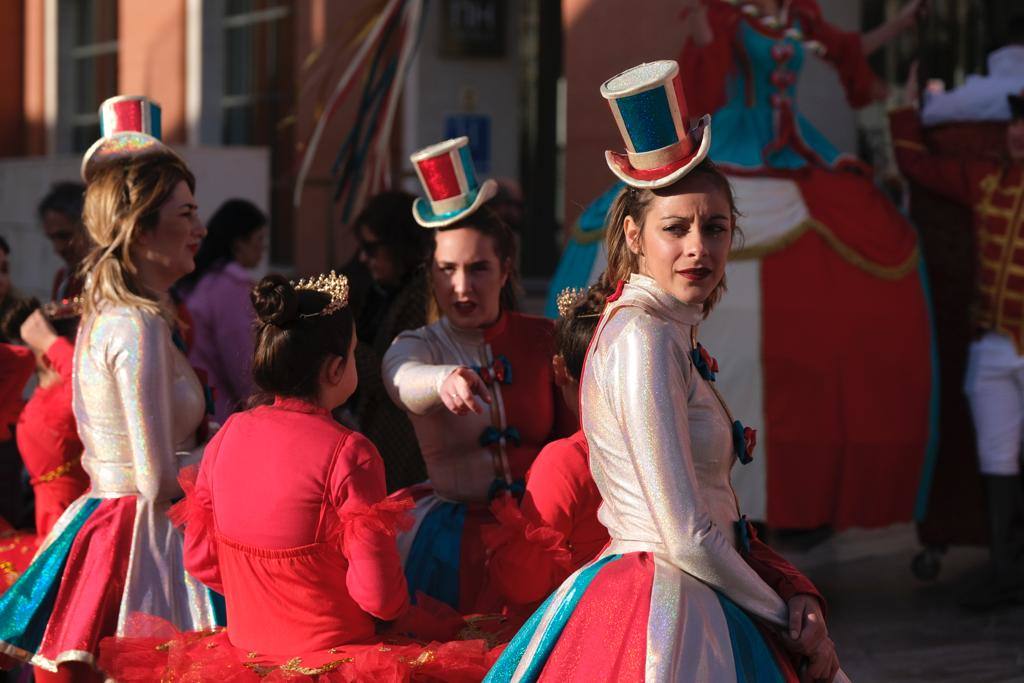 The city's streets were filled with colour for the carnival parade.