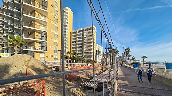 Work to stop flooding on promenade in Fuengirola finally begins