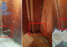 Markings by criminals at homes.