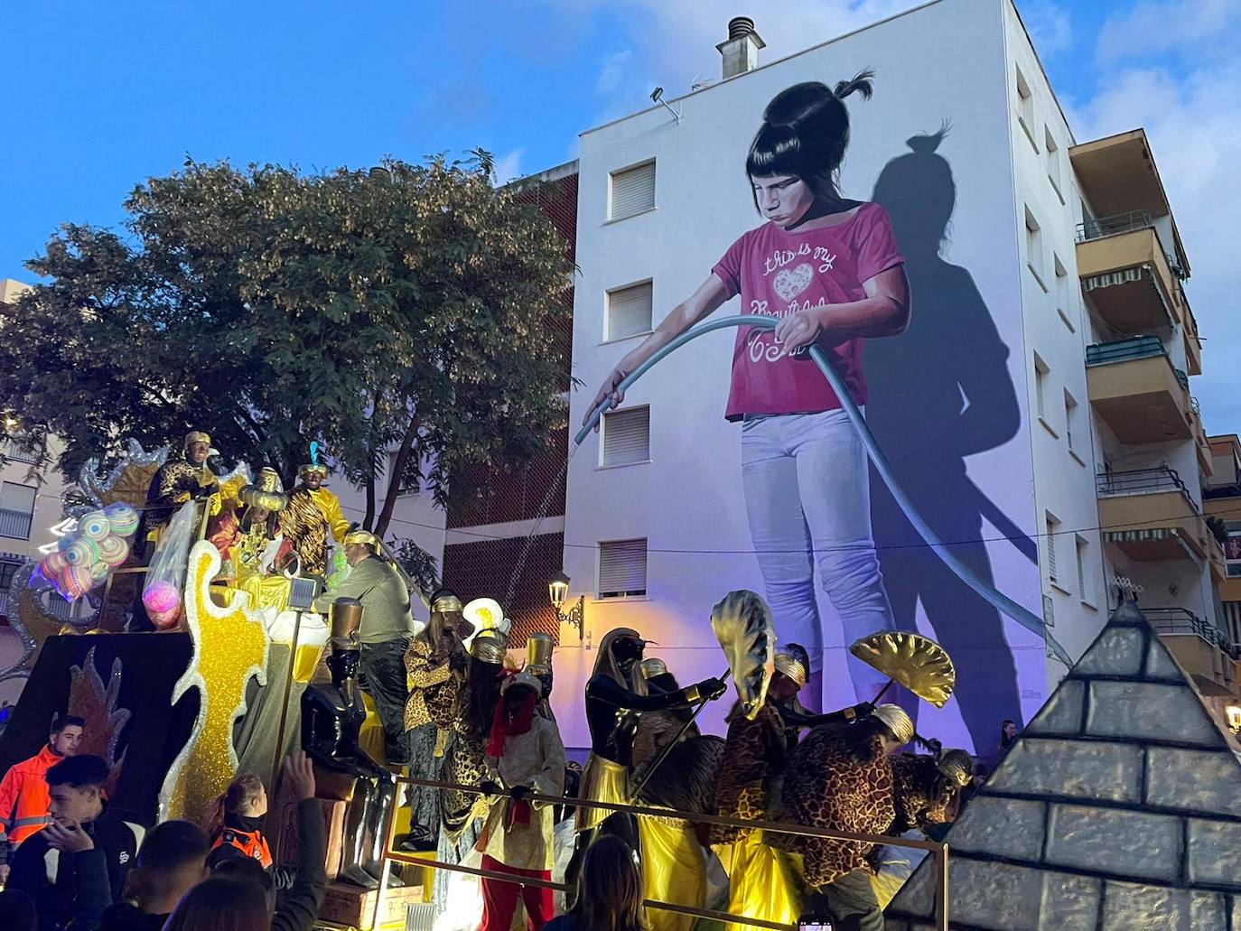 The Three Kings parade in Estepona.