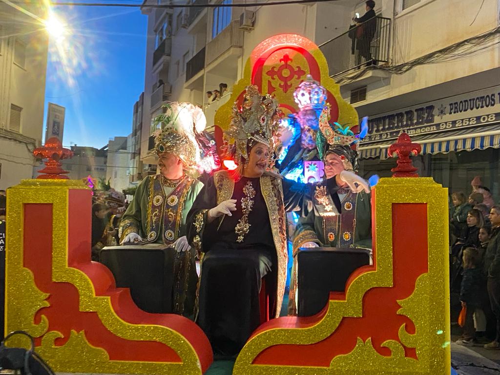 Melchior, Gaspar and Balthazar visit Nerja.