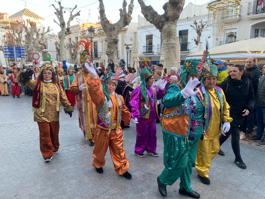Melchior, Gaspar and Balthazar visit Nerja.