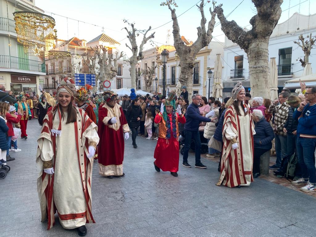 Melchior, Gaspar and Balthazar visit Nerja.
