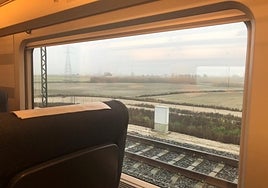 Image sent to SUR by an affected passenger on an AVE train that has been stopped in Toledo.