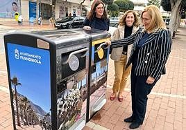 Some of the new smart containers in Fuengirola.