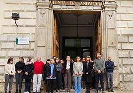 There was a minute's silence to remember the victim outside town halls and other government buildings in Malaga province on Tuesday 16 January.