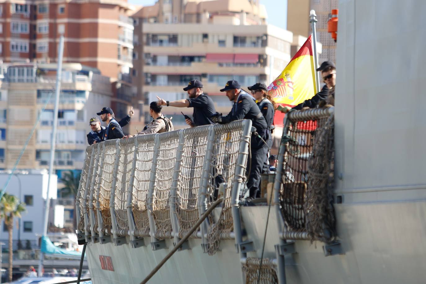 Spanish Navy warships in Malaga