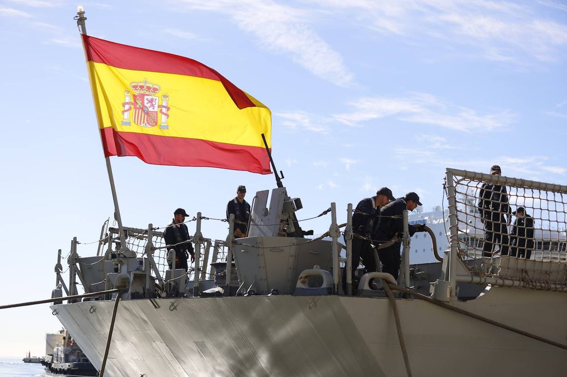 Spanish Navy warships in Malaga