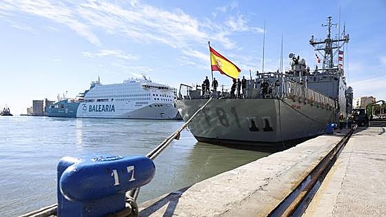 Spanish Navy warships in Malaga