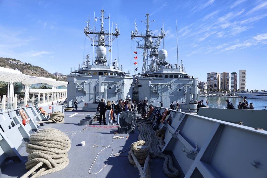 Spanish Navy warships in Malaga