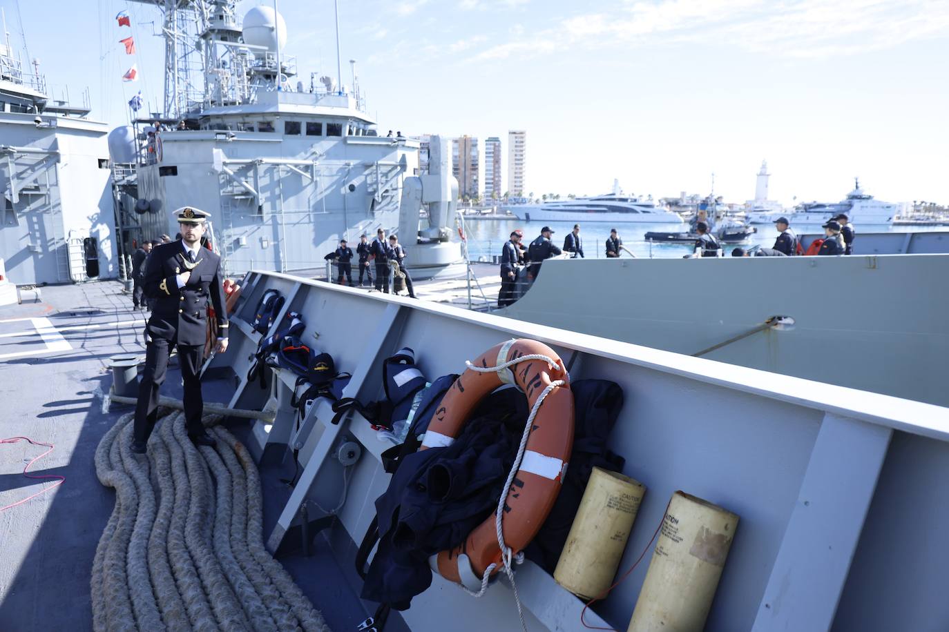 Spanish Navy warships in Malaga