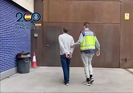 One of those arrested by police.