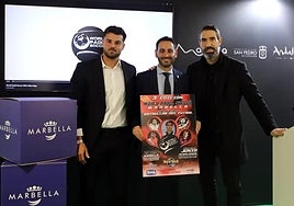 José Bernal, Lisandro Vieytes and Fernando Sanz at the presentation.