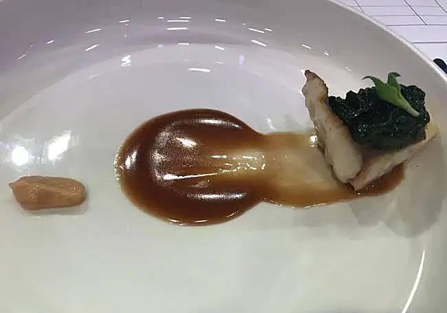 The winning fish dish: gilt-head bream with garlic.