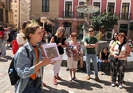 File image of tourists in Malaga ciity.