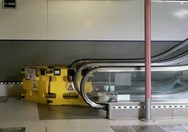 The escalator that has been out of action for nearly five months
