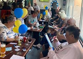 Fundraisers enjoyed an afternoon of fun and games.