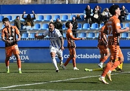 Ferroni celebrates giving Baleares the lead.