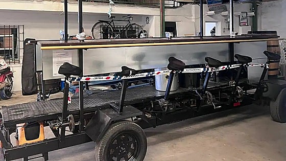 Beer bike pedalled through Malaga city found to be operating without valid permits