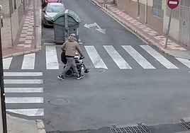 An image of the alleged crime being committed by the priest.