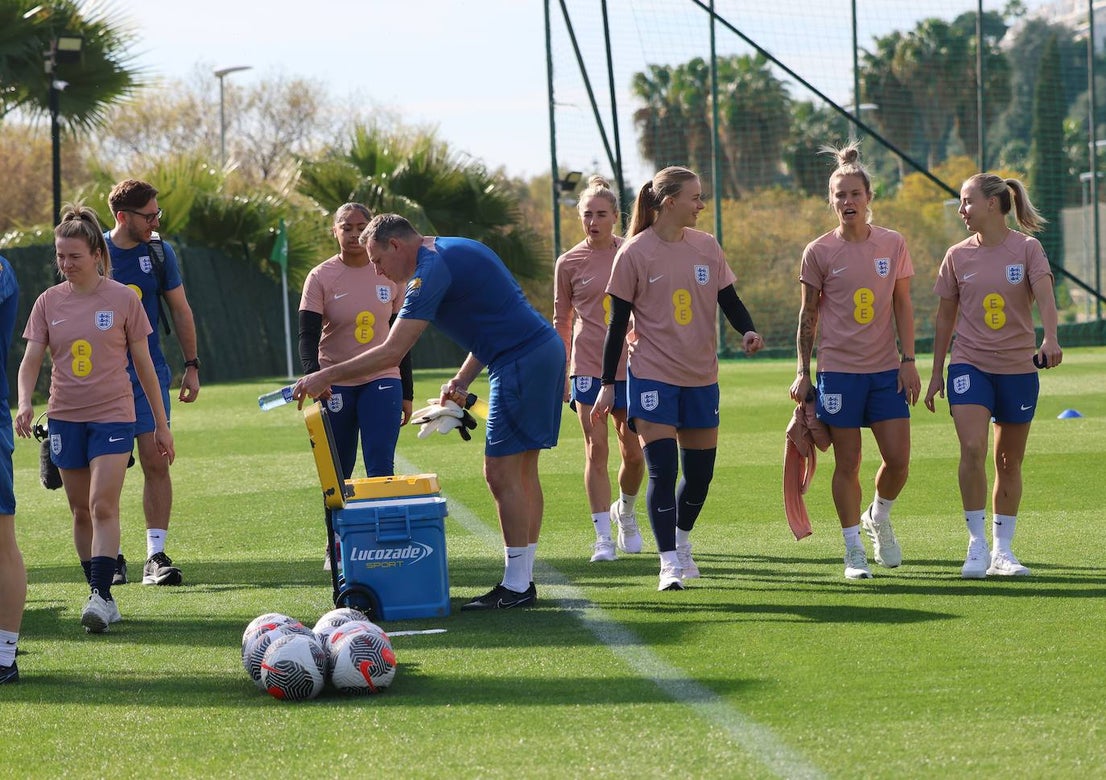 Lionesses train in Marbella - in pictures