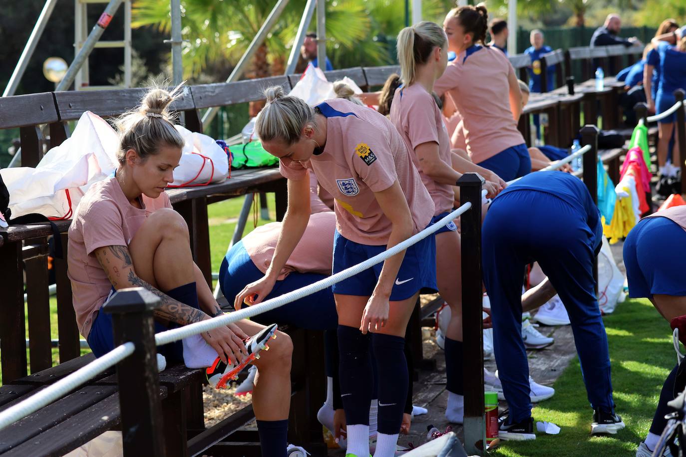 Lionesses train in Marbella - in pictures