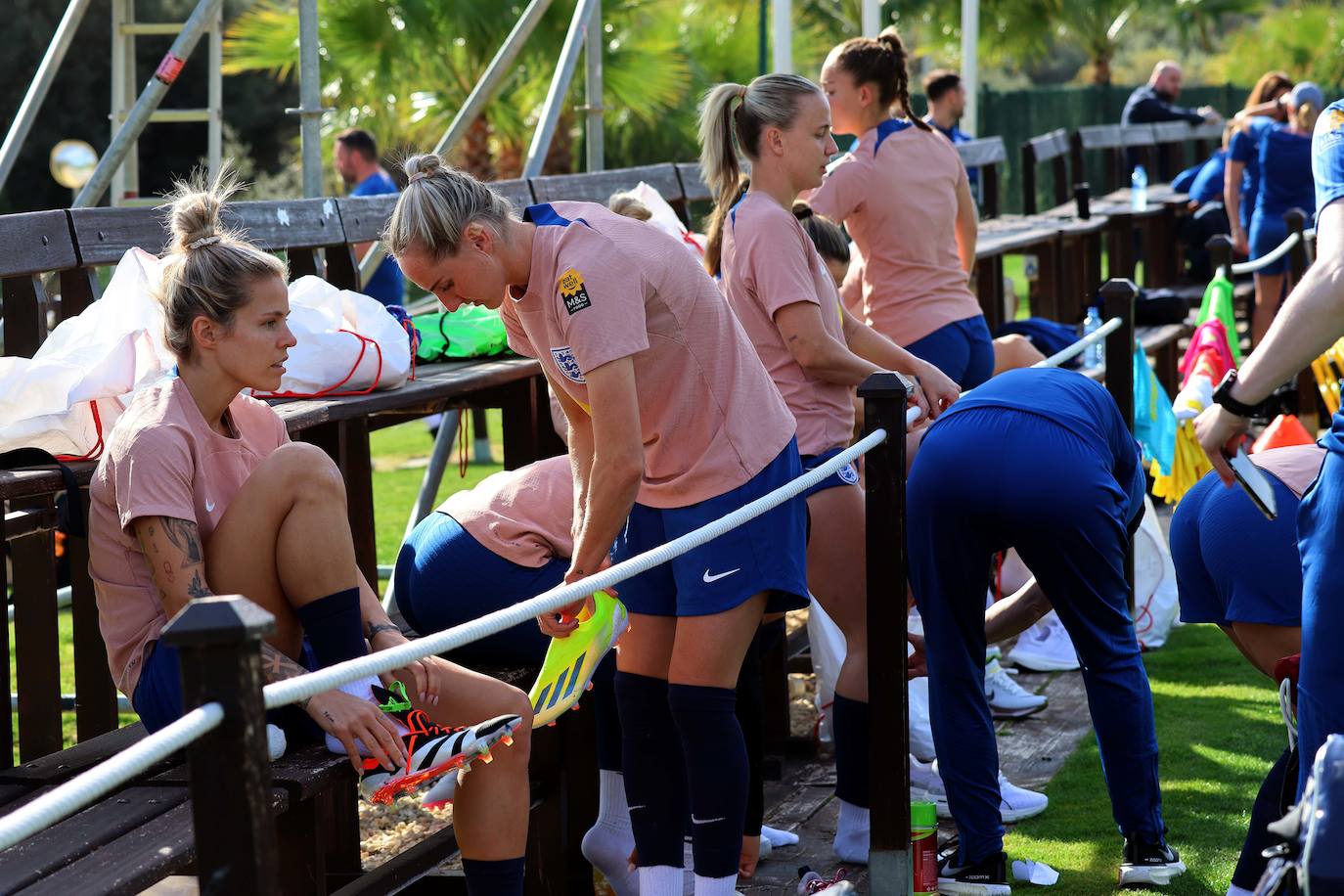 Lionesses train in Marbella - in pictures
