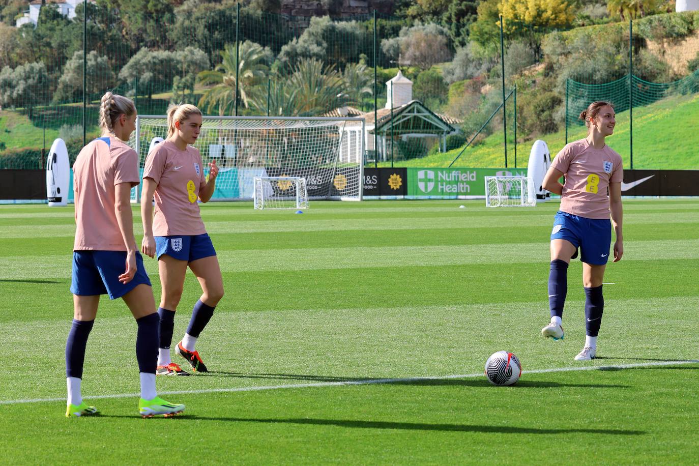 Lionesses train in Marbella - in pictures
